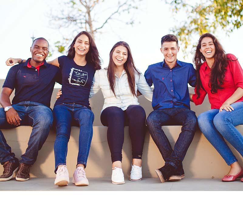 Photo of smiling students